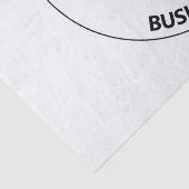 Uw Logo met bewerkbare slogan en bedrijfsnaam Tissuepapier (Detail)