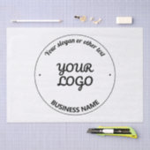 Uw Logo met bewerkbare slogan en bedrijfsnaam Tissuepapier (Craft)