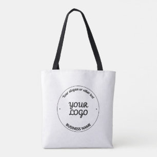 Uw Logo met bewerkbare slogan en bedrijfsnaam Tote Bag