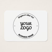 Uw Logo met bewerkbare slogan en bedrijfsnaam Visitekaartje (Voorkant)