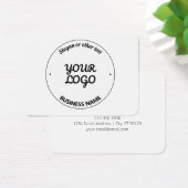 Uw Logo met bewerkbare slogan en bedrijfsnaam Visitekaartje (Bureau)