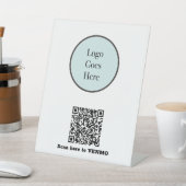 Uw Logo met de Code van het BetalingsQR Kleine Ond Reclamebord Met Voetstuk (Insitu)