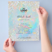 uw logo met een geïnspireerd ontwerp flyer (Hand)