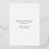 Uw Logo met roze roze cadeautjes Folie Uitnodiging (Achterkant)