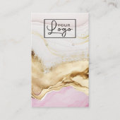 Uw Logo Metallic Beach Earring Kaart QR-code Visitekaartje (Voorkant)