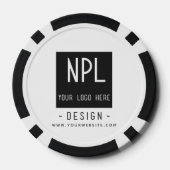 Uw Logo - Minimale, moderne zakelijke producten Poker Chips (Achterkant)