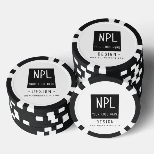 Uw Logo - Minimale, moderne zakelijke producten Poker Chips (Opstapeling)