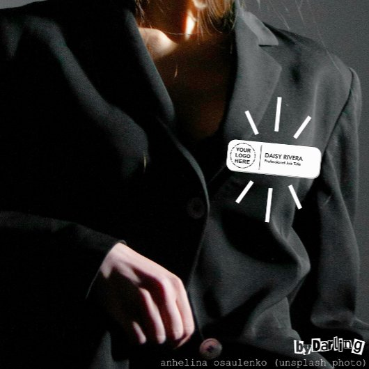 Uw Logo minimalistisch modern design Naamplaatje