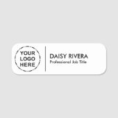 Uw Logo minimalistisch modern design Naamplaatje (Voorkant)