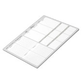 Uw Logo minimalistische eenvoudige, niet-gedateerd Notitieblok (Schuin)