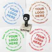 Uw Logo minimalistische moderne aangepaste tekst Rubberstempel