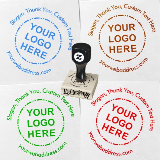 Uw Logo minimalistische moderne aangepaste tekst Rubberstempel