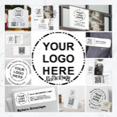 Uw Logo minimalistische moderne QR-code Visitekaartje