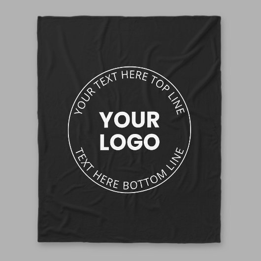 Uw Logo minimalistische stijl Fleece Deken