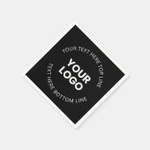 Uw Logo minimalistische stijl Servet (Hoek)