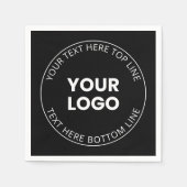 Uw Logo minimalistische stijl Servet (Voorkant)