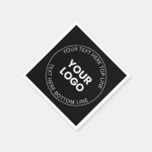 Uw Logo minimalistische stijl Servet (Hoek)