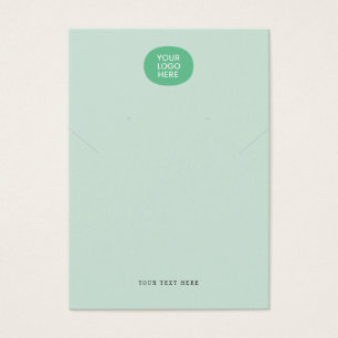 Uw Logo Mint Green Ketting Verdien een DisplayCard Visitekaartje