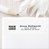 Uw Logo | Modern Aanpasbaar Retouradres Etiket (Insitu)