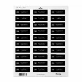 Uw Logo | Modern Aanpasbaar Retouradres Etiket (Full Sheet)