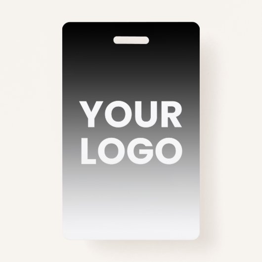 Uw Logo & modern bewerkbaar kleurverloop Badge (Voorkant)