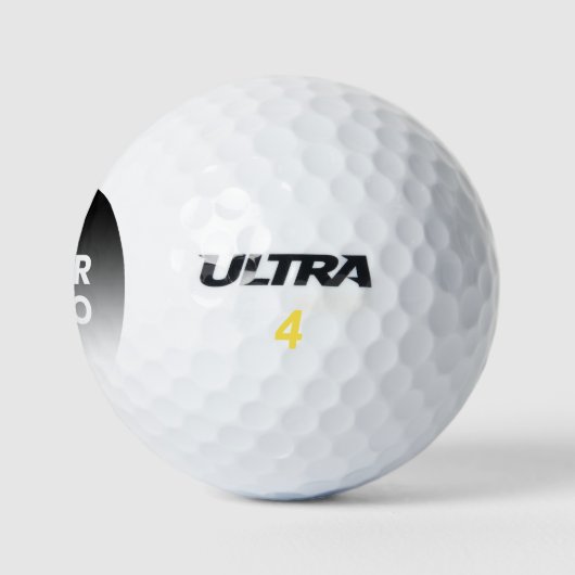 Uw Logo & modern bewerkbaar kleurverloop Golfballen (Logo)