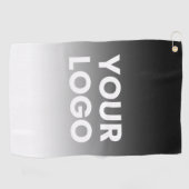 Uw Logo & modern bewerkbaar kleurverloop Golfhanddoek (Horizontaal)