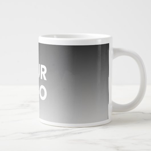 Uw Logo & modern bewerkbaar kleurverloop Grote Koffiekop (Rechts)