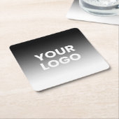 Uw Logo & modern bewerkbaar kleurverloop Kartonnen Onderzetters (Schuin)