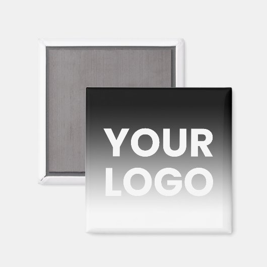 Uw Logo & modern bewerkbaar kleurverloop Magneet (Voorkant / Achterkant)