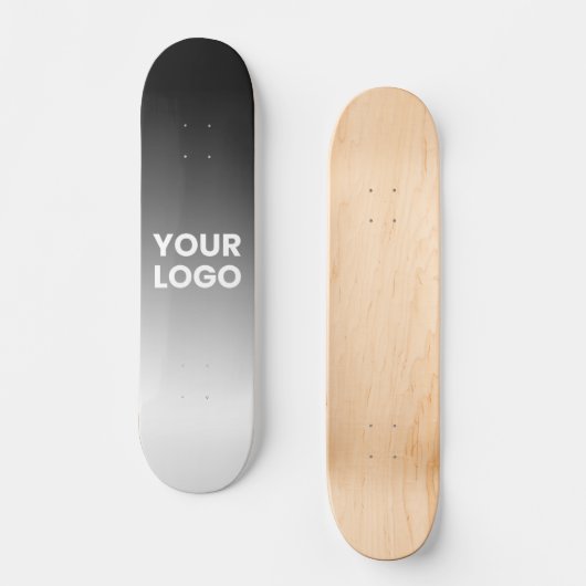 Uw Logo & modern bewerkbaar kleurverloop Persoonlijk Skateboard (Voorkant)