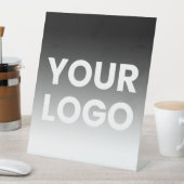 Uw Logo & modern bewerkbaar kleurverloop Reclamebord Met Voetstuk (Insitu)