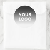 Uw Logo & modern bewerkbaar kleurverloop Ronde Sticker (Tas)
