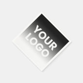Uw Logo & modern bewerkbaar kleurverloop Servet (Hoek)