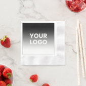 Uw Logo & modern bewerkbaar kleurverloop Servet (Insitu)