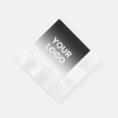 Uw Logo & modern bewerkbaar kleurverloop Servet (Hoek)