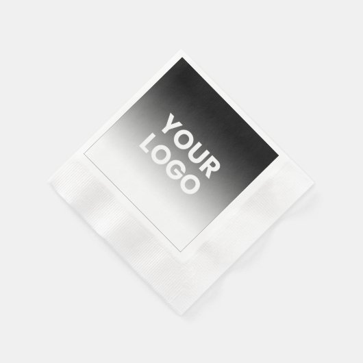 Uw Logo & modern bewerkbaar kleurverloop Servet (Hoek)