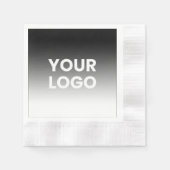 Uw Logo & modern bewerkbaar kleurverloop Servet (Voorkant)