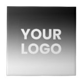 Uw Logo & modern bewerkbaar kleurverloop Tegeltje (Voorkant)