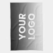 Uw Logo & modern bewerkbaar kleurverloop Theedoek (Verticaal)