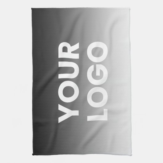 Uw Logo & modern bewerkbaar kleurverloop Theedoek (Verticaal)