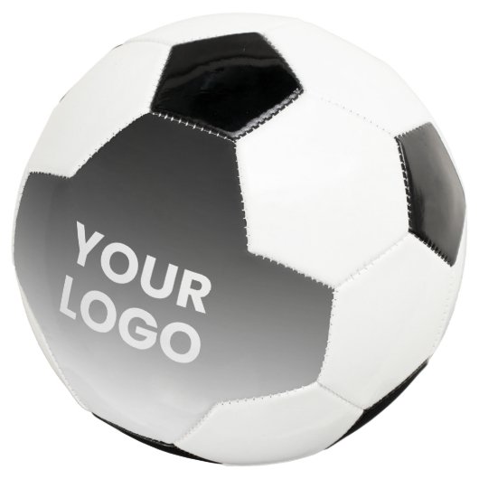 Uw Logo & modern bewerkbaar kleurverloop Voetbal (Drie kwart)