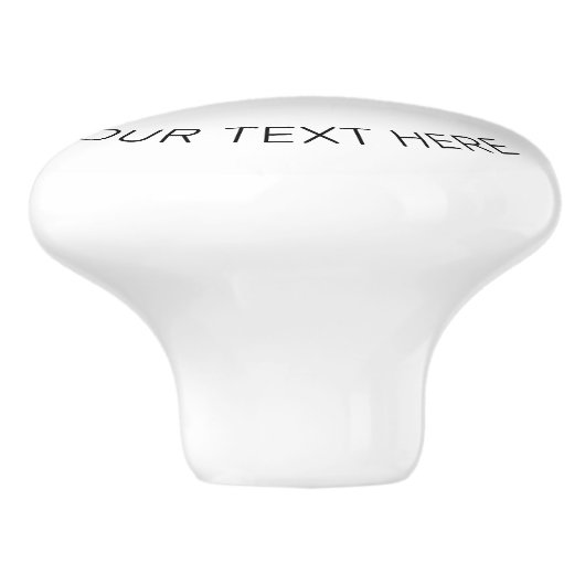 Uw Logo | Modern bewerkbaar zwart-wit verloop Keramische Knop (Zijkant)