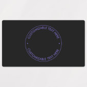 Uw Logo & Modern blauw & Paarse Ombre Gradient Labels (Design 1)