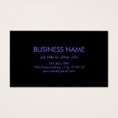 Uw Logo & Modern blauw & Paarse Ombre Gradient Visitekaartje (Achterkant)
