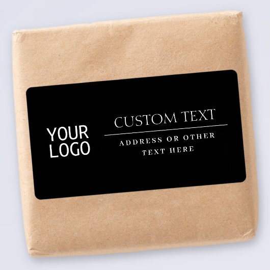 Uw Logo | Modern Classic Zwart & Wit Etiket