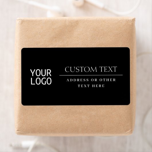 Uw Logo | Modern Classic Zwart & Wit Etiket (Insitu)