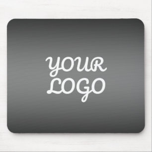 Uw Logo & Modern Donkergrijs bewerkbare kleur Ombr Muismat