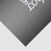 Uw Logo & Modern Donkergrijs bewerkbare kleur Ombr Tissuepapier (Detail)