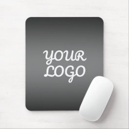 Uw Logo & Modern Eenvoudig Ombre | Donkergrijs Muismat